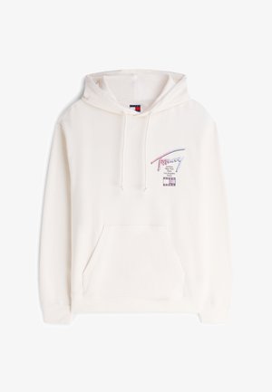 Tommy Jeans, SIGNATURE - Φούτερ με κουκούλα - ancient white
