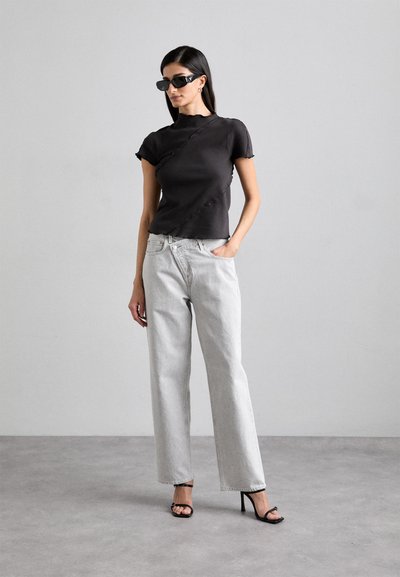 Agolde CRISS CROSS - Džínsy s rovným strihom - marbled medium grey