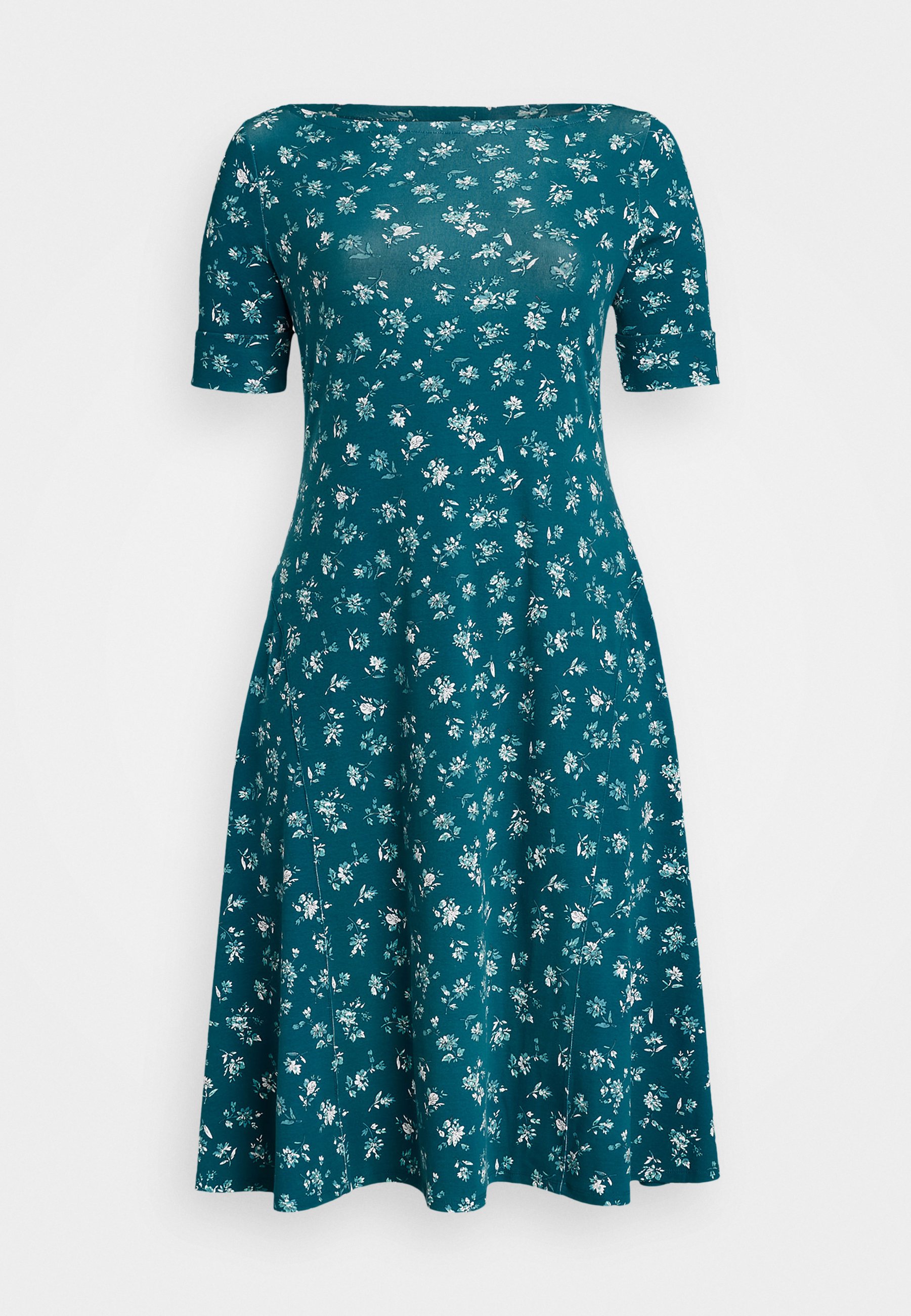 Lauren Ralph Lauren Woman FLORAL STRETCH COTTON MIDI DRESS