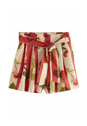 REGULAR FIT - Shorts - red ecru stripe