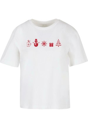 Merchcode, CHRISTMAS  - T-Shirt print - white