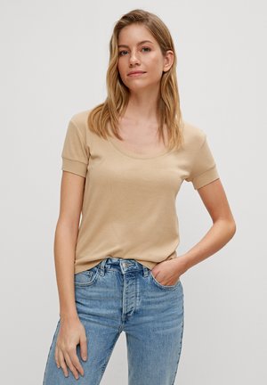 Print T-shirt - warm sand