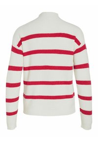VILA VIRIL MOCK NECK  - Strickpullover - white alyssum