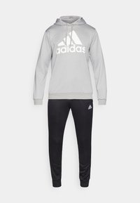 SPORTSWEAR HOODED TRACKSUIT SET - Tuta - medium grey heather/black/white