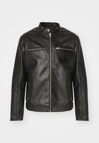 Jack & Jones JCOGRAIN JACKET - Jacka i konstläder - black