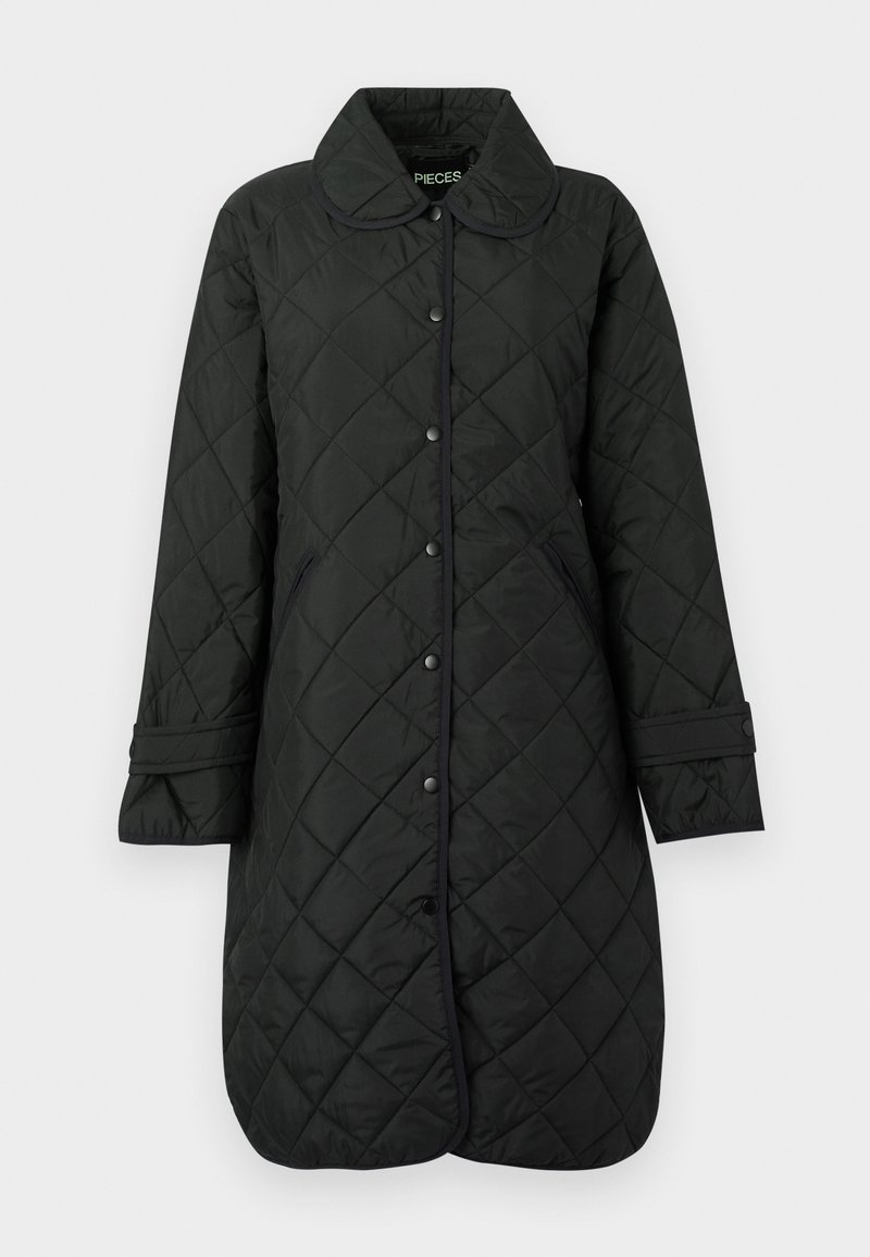 Pieces Wintermantel zwart