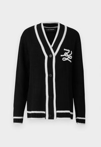 SOUTACHE AUTOGRAPH CARDIGAN - Kardigán - black