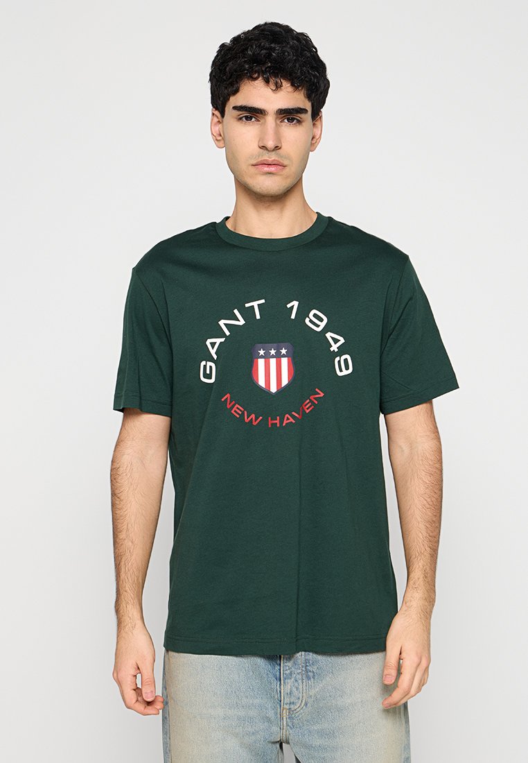 Gant T-shirt print groen