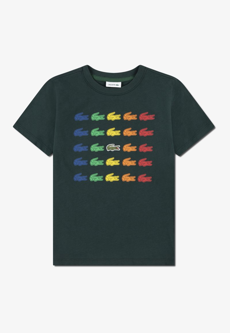 Lacoste TINY ICON TEE - T-shirts med print - dark green