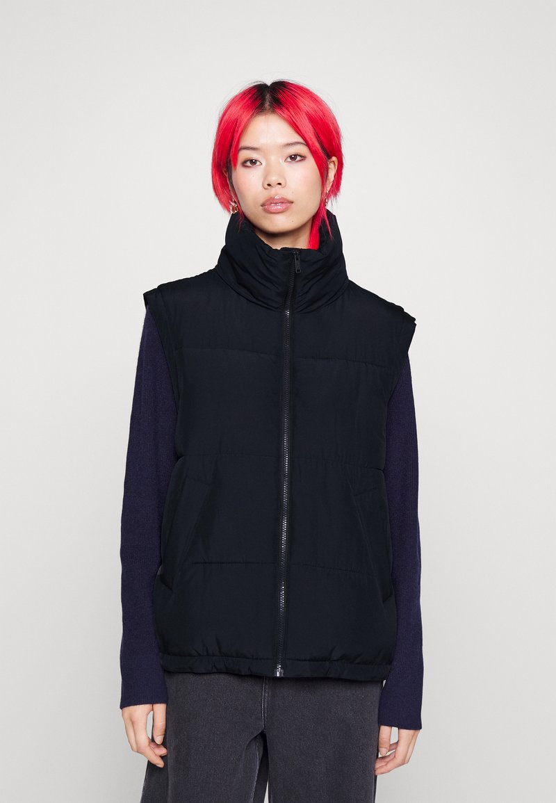 Hollister Co. PUFFER VEST - Veste sans manches - black/noir - ZALANDO.FR