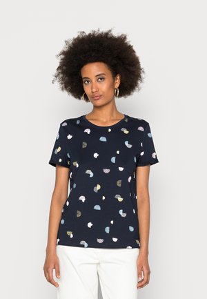 CREW NECK - T-shirt con stampa - navy