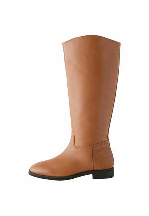 STANDARD WIDE FIT - FOREVER COMFORT KNEE HIGH FLAT RIDER  - Botas - tan brown leather