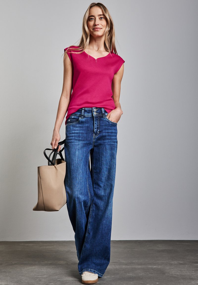 Street One MIT KNOPFDETAIL - T-shirts basic - pink