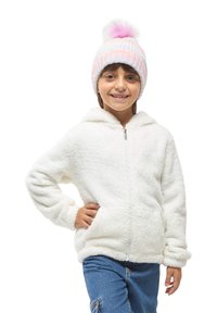 Terranova ZIPPED HOODIE - Giacca in pile - bianco lana