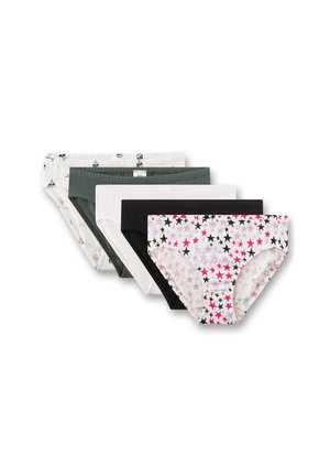 Sanetta, MÄDCHEN-RIOSLIP (5 ER-PACK) BEIGE, GRAU, SCHWARZ STERNE - Briefs - beige