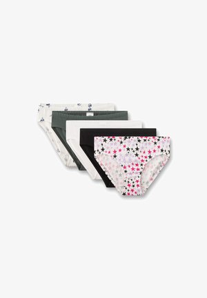 Sanetta, MÄDCHEN-RIOSLIP (5 ER-PACK) BEIGE, GRAU, SCHWARZ STERNE - Slip - beige