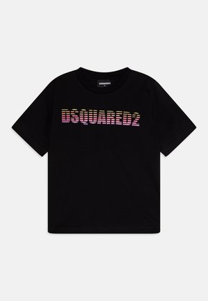 Dsquared2 SLOUCH FIT - Print T-shirt - black