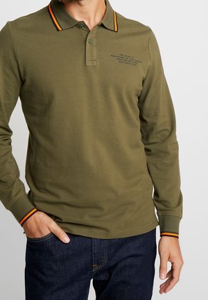 Polo - mottled olive