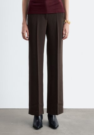 & OTHER STORIES, WIDE PRESS-CREASE  - Pantalones - dark brown