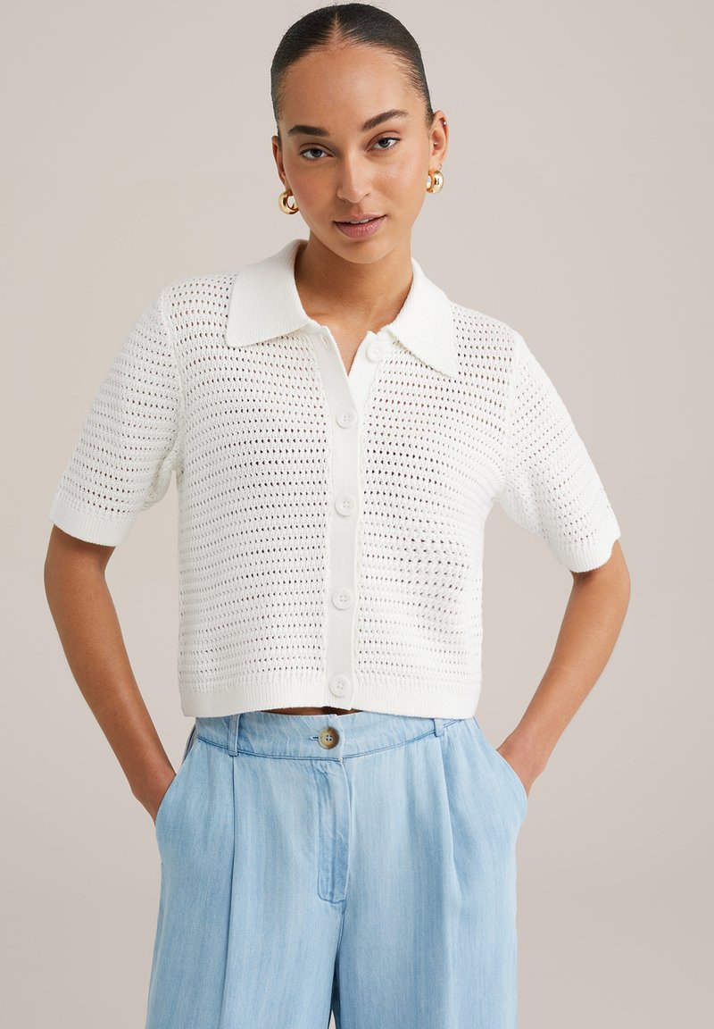WE Fashion - Cardigan - white, Enlarge