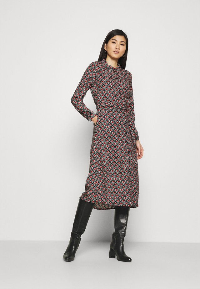 OLIVE DRESS PALMER - Shirt dress - black