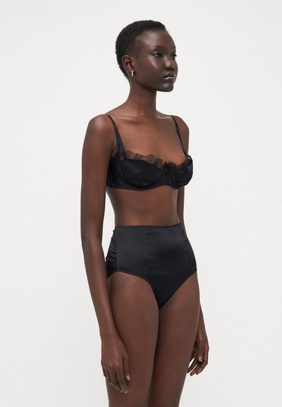 KIKI DE MONTPARNASSE INSET BRA - Sujetador balconette - black