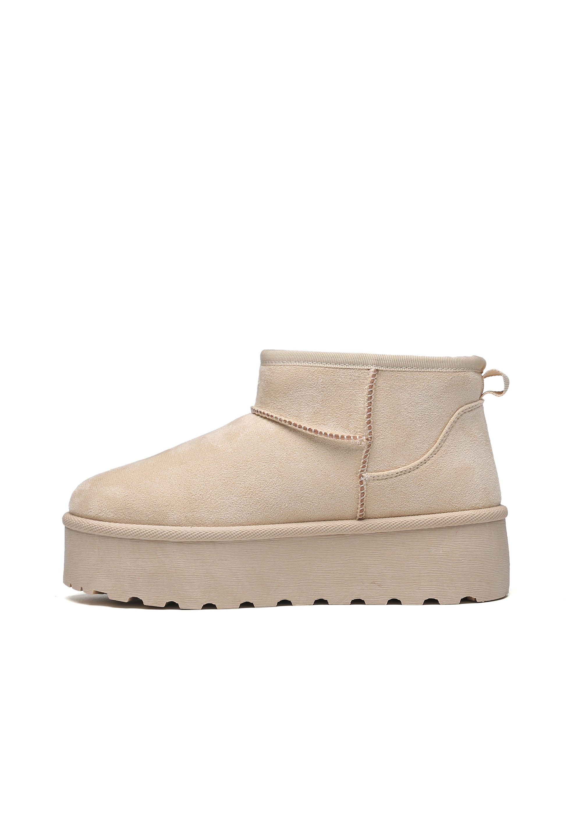 Elara Overknee Stiefel Hellgrau Elara Winter Boots Beige Zalando