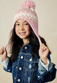 Next Čiapka - pink fairisle