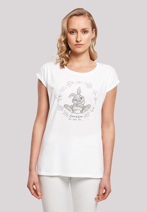 DISNEY BAMBI KLOPFER THUMPER SWEET AS CAN BE - Apdrukāts T-krekls - white