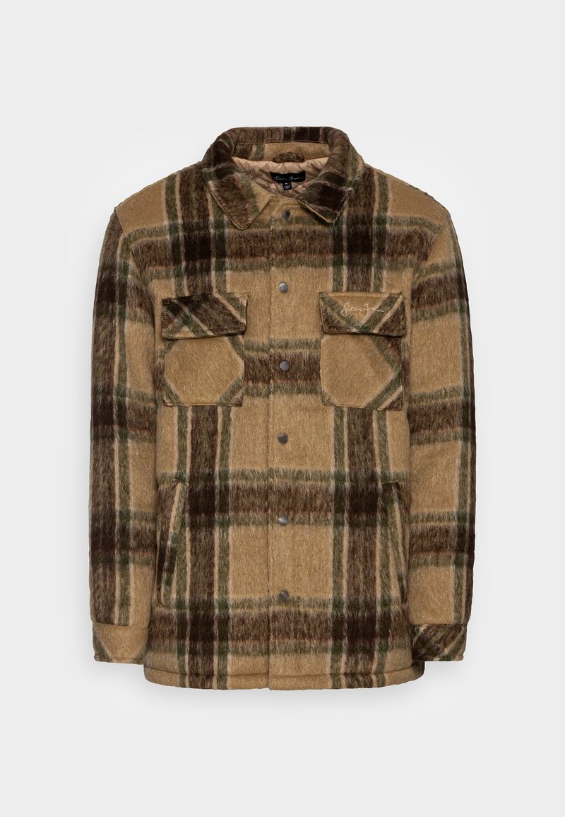 Sean John SCRIPT LOGO OVERSHIRT Light jacket brown/dark brown/brown