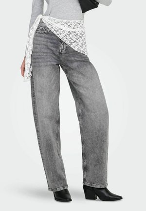HOHE TAILLE BARREL FIT - Jean boyfriend - medium grey denim