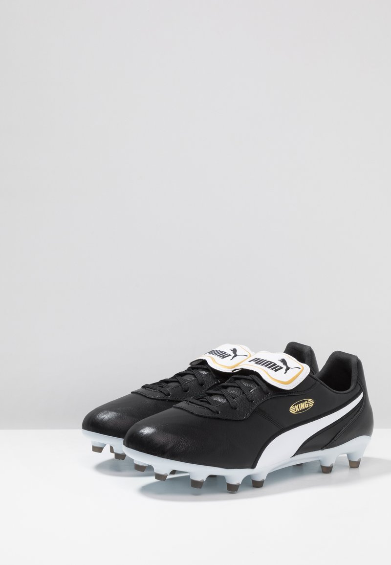 Puma King Tacos De Fútbol Top FG Para Hombre Blanco/Negro