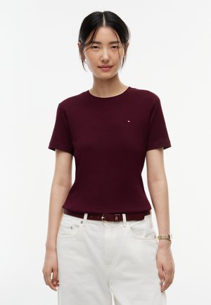 Tommy Hilfiger, SLIM CODY TEE - T-shirt basique - deep burgundy