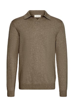 Casual Friday, CFBELLS POLO - Jersey de punto - major brown melange