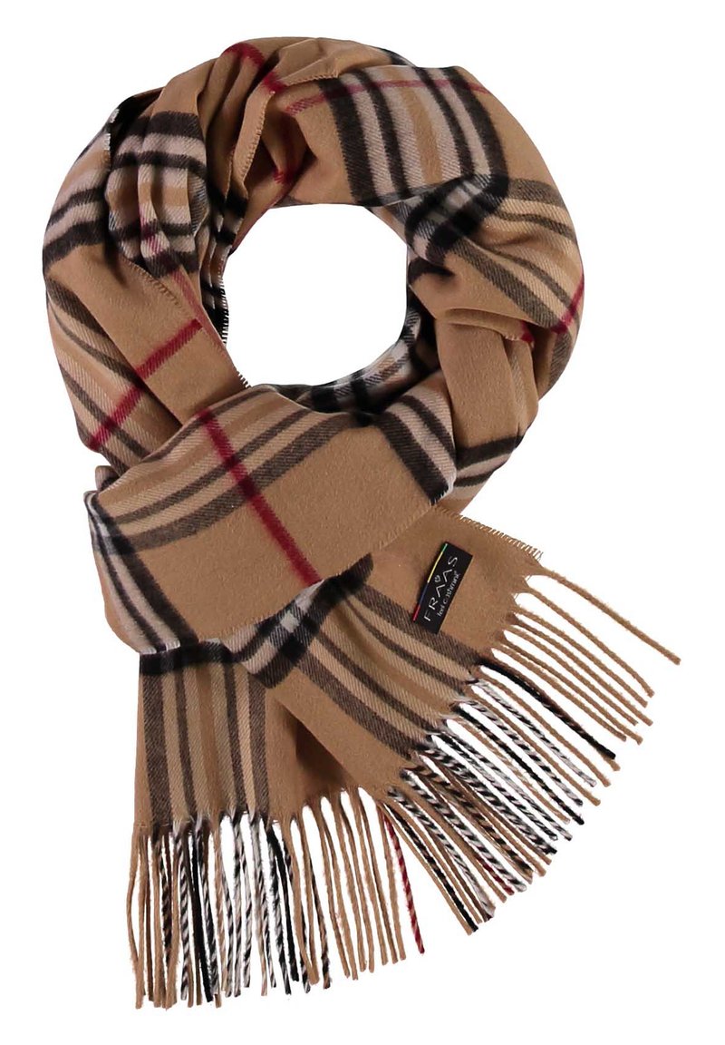 FRAAS CASHMINK MIT KAROMUSTER Bufanda - camel -