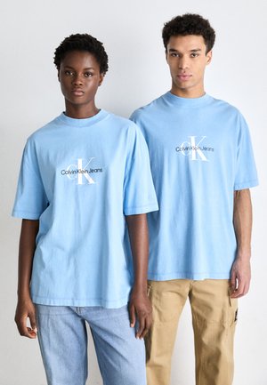 ARCHIVAL MONOLOGO TEE UNISEX - T-shirt imprimé - dusk blue