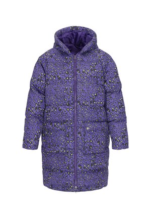 Zimní kabát - violet multicolor