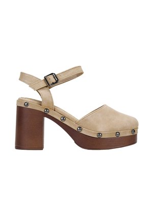 DE TACÓN  - Zuecos - beige