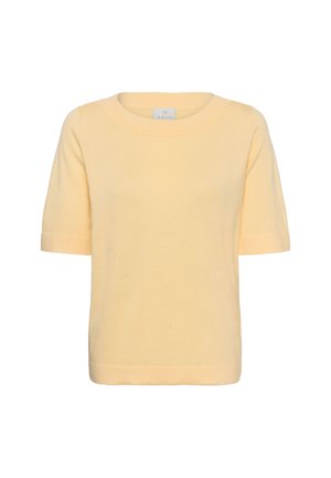 Kaffe, KALIZZA BOATNECK SOLID - T-Shirt basic - sunlight