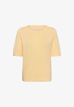 Kaffe, KALIZZA BOATNECK SOLID - T-Shirt basic - sunlight