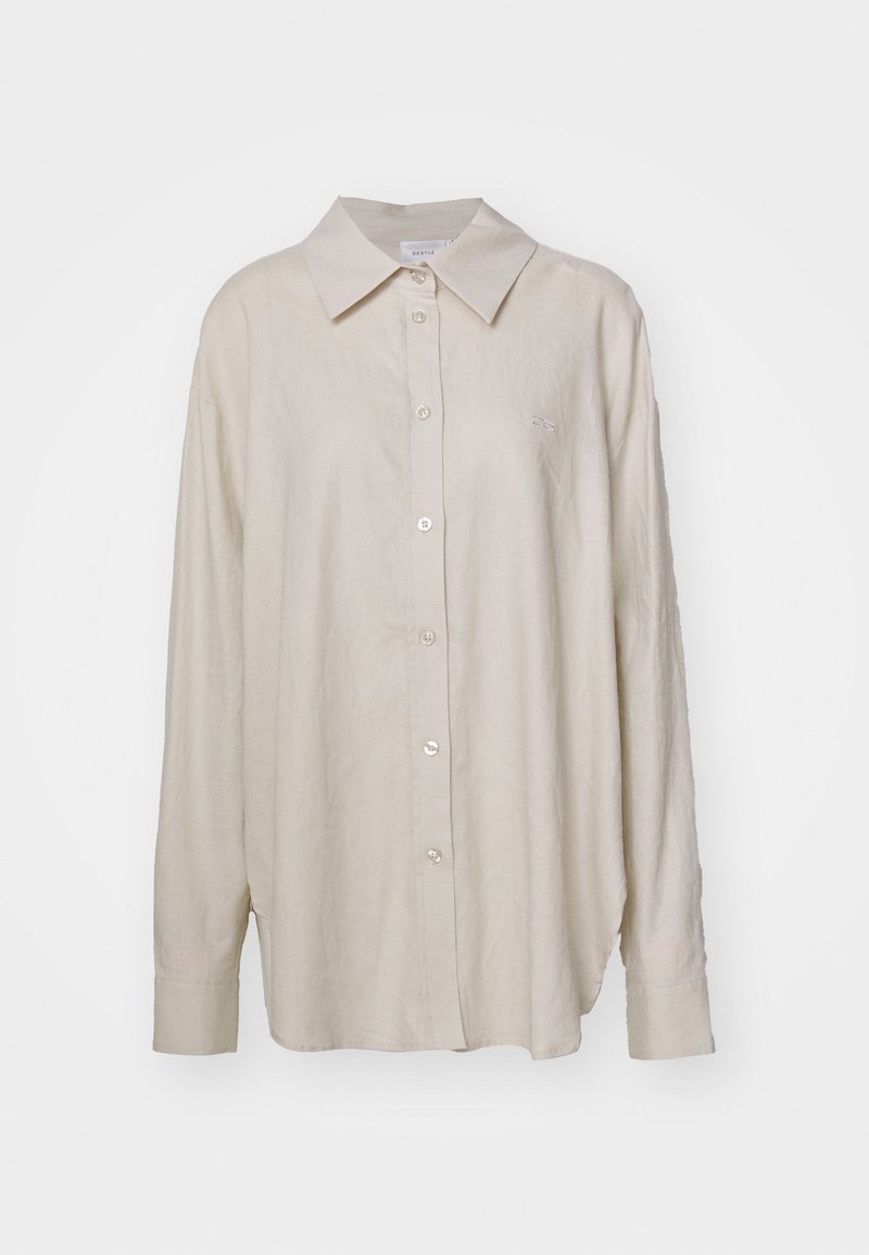 Gestuz Overhemdblouse beige Gestuz Overhemdblouse beige
