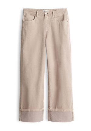 OPUS, MID RISE WEITER, GERADER BEINVERLAUF - Wide Leg - golden beige
