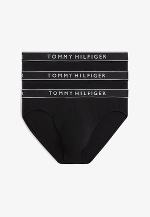 Tommy Hilfiger, 3-PACK ESSENTIAL LOGO WAISTBAND BRIEFS - Briefs - black