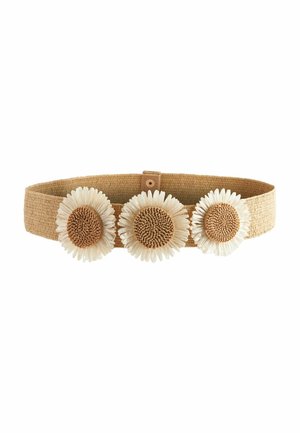 WIDE RAFFIA  - Ceinture taille haute - beige corsage