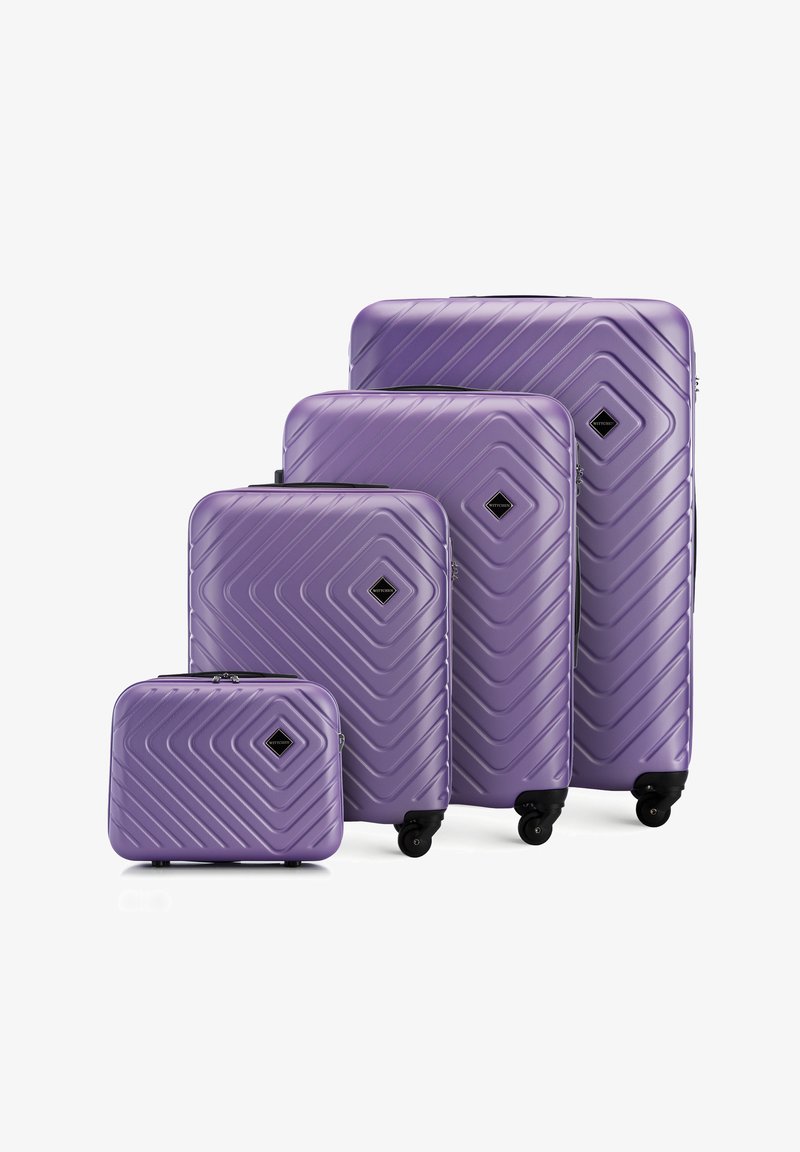 WITTCHEN SET CUBE LINE COLLECTION - Kofferset - purple/paars WITTCHEN SET CUBE LINE COLLECTION - Kofferset - purple/paars