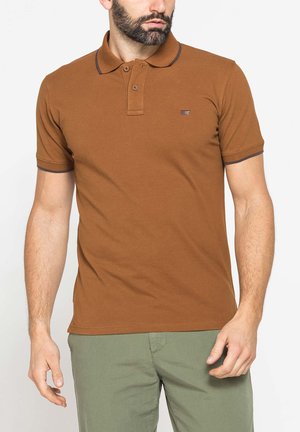 Carrera Jeans, POLO CONTRAST TIPPING - Polo - brick