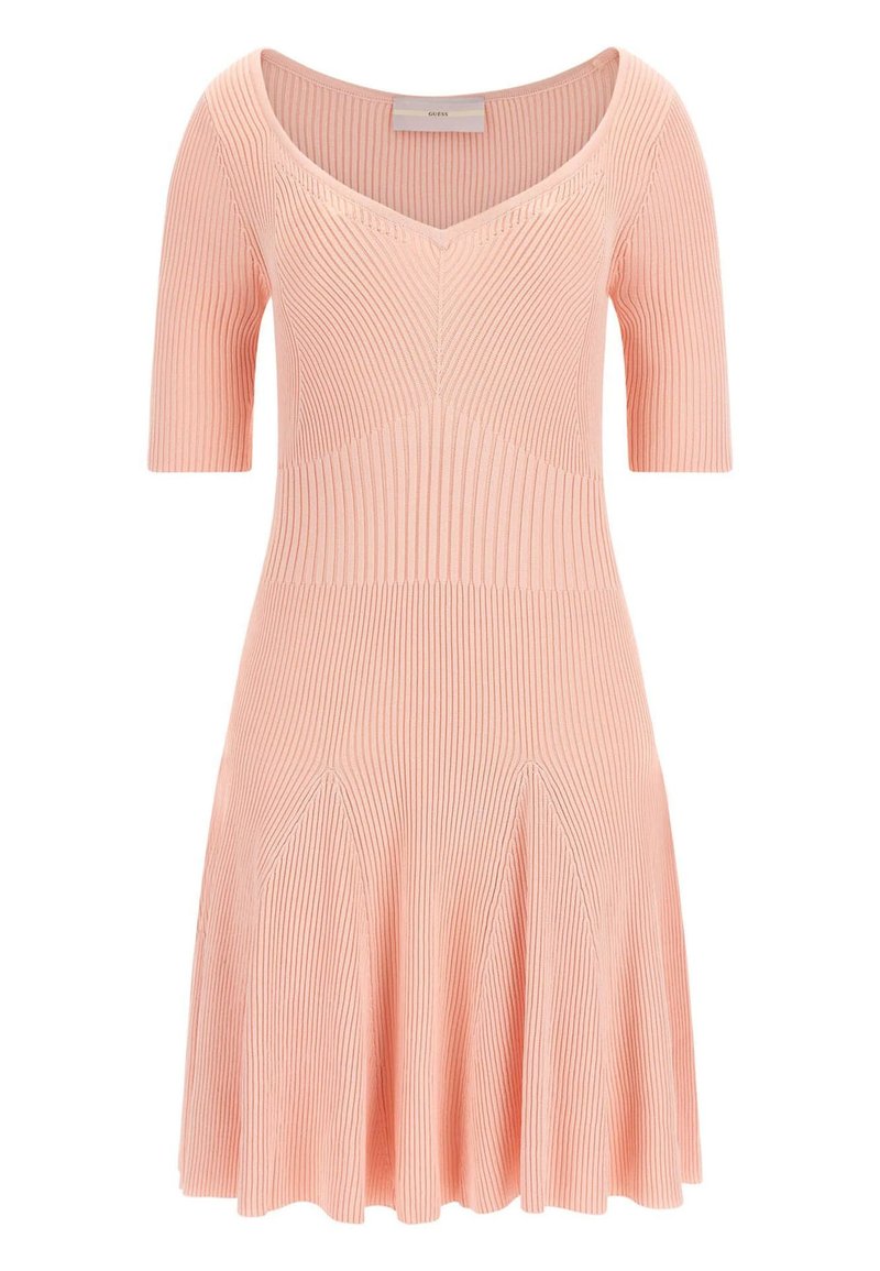 Guess Gebreide jurk donkerroze