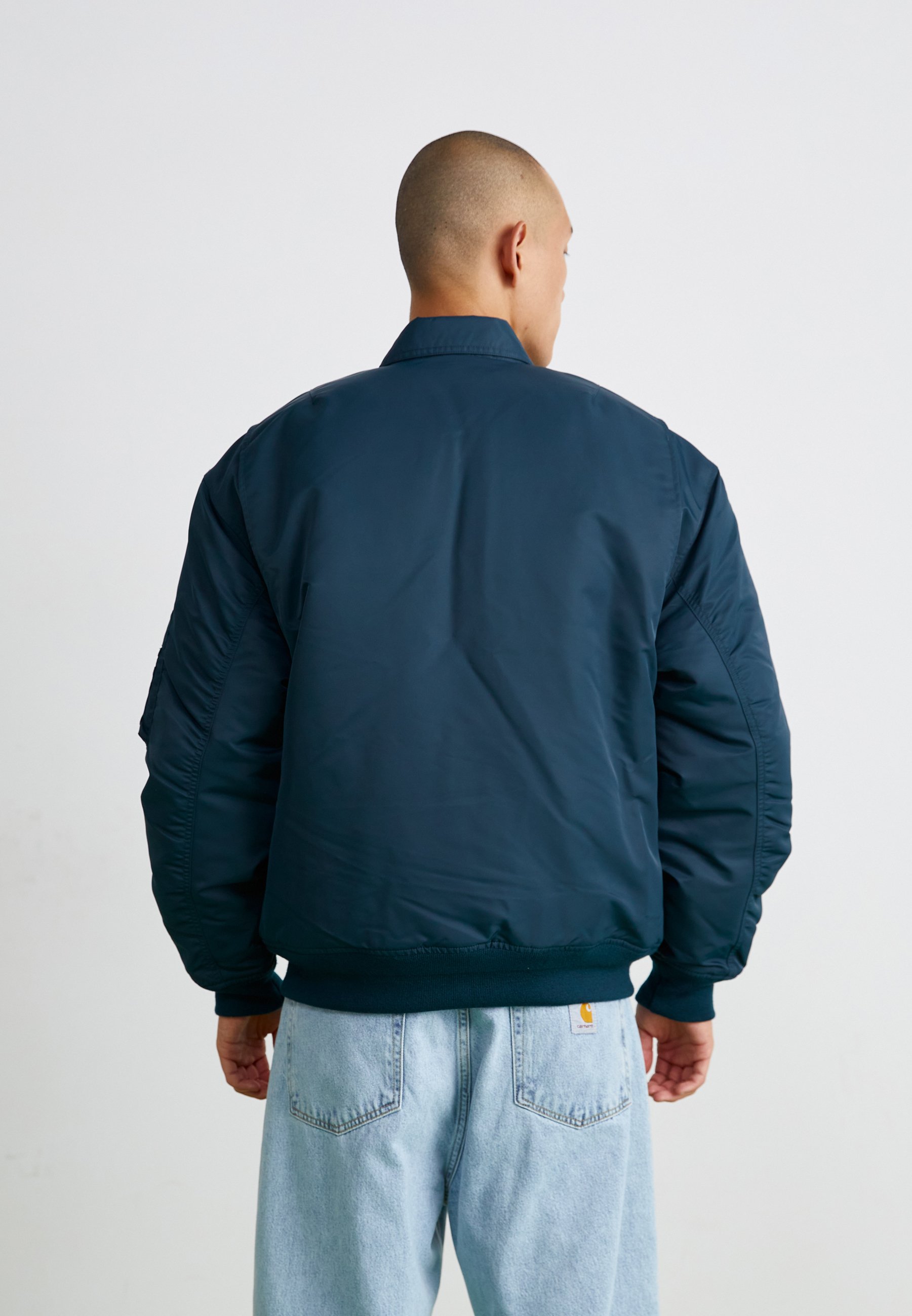 Carhartt WIP OLTEN - Bomber Jacket - duck blue/turmeric/teal - Zalando