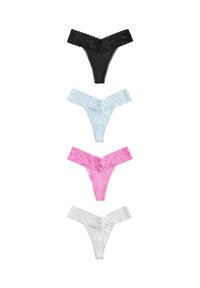 Unselected, pink blue black