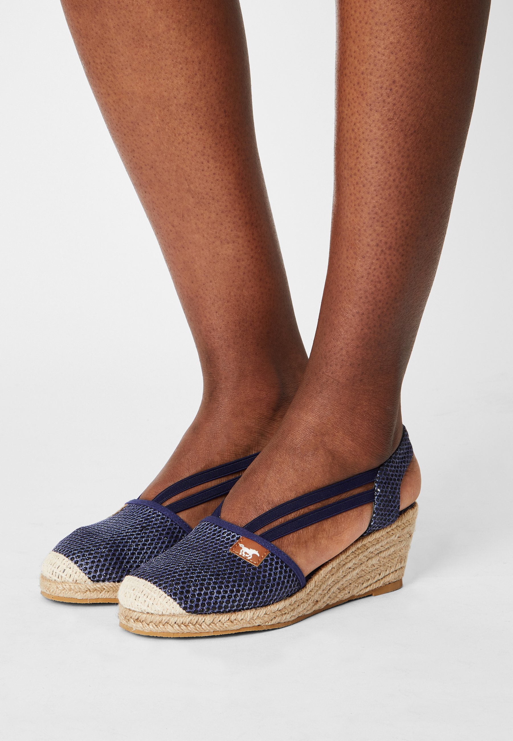 Mustang Sandalen met sleehak - blau/Blauw - Zalando.nl